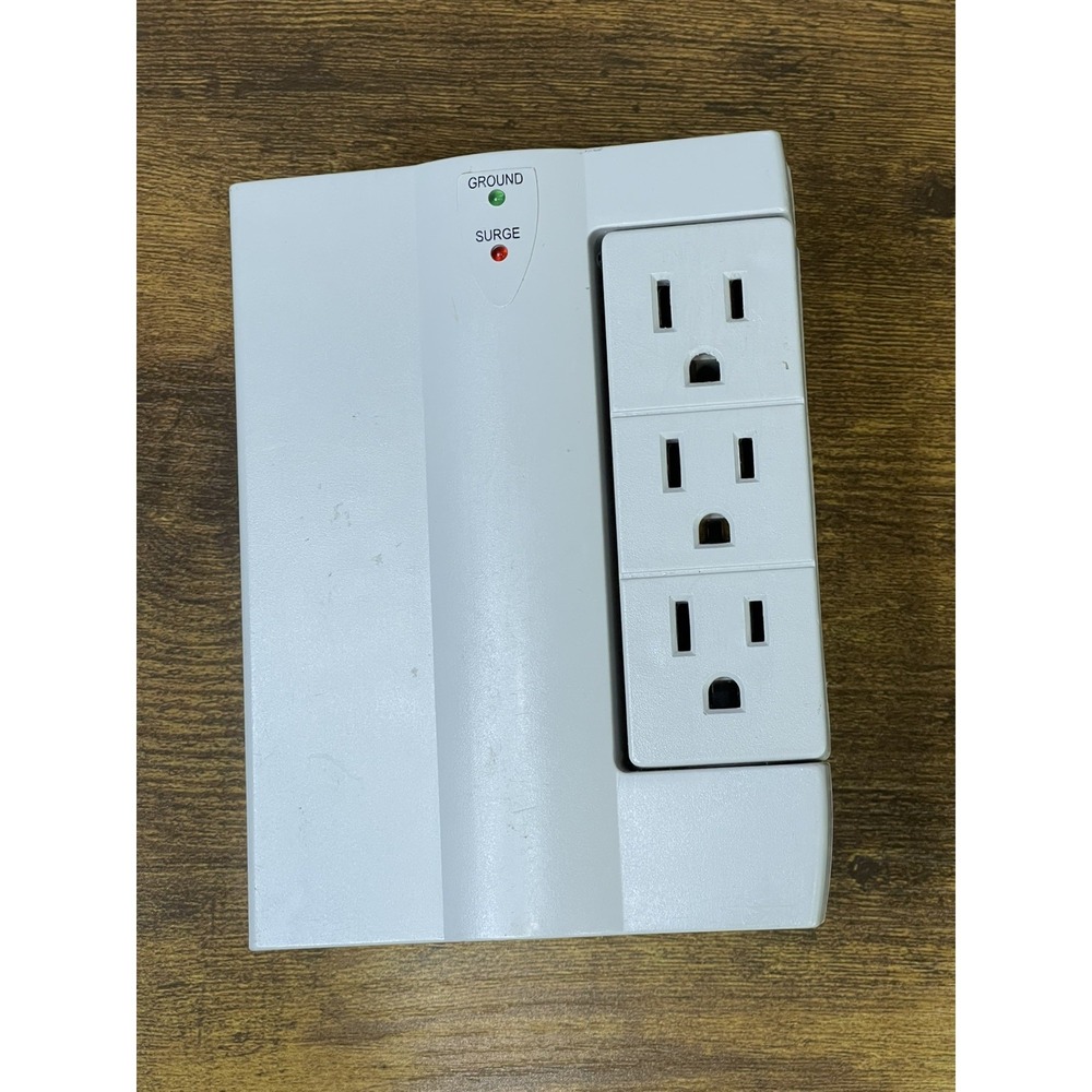 6-Outlet Side Swivel Socket Surge Protector Wall Tap ETL Listed